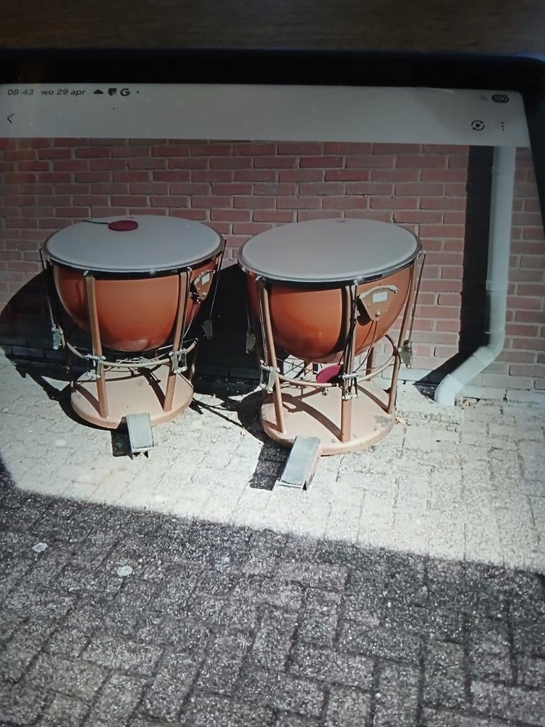 Set van 2 Pauken - Klassieke Slagwerk Instrumenten, Ophalen, Gebruikt, Overige merken