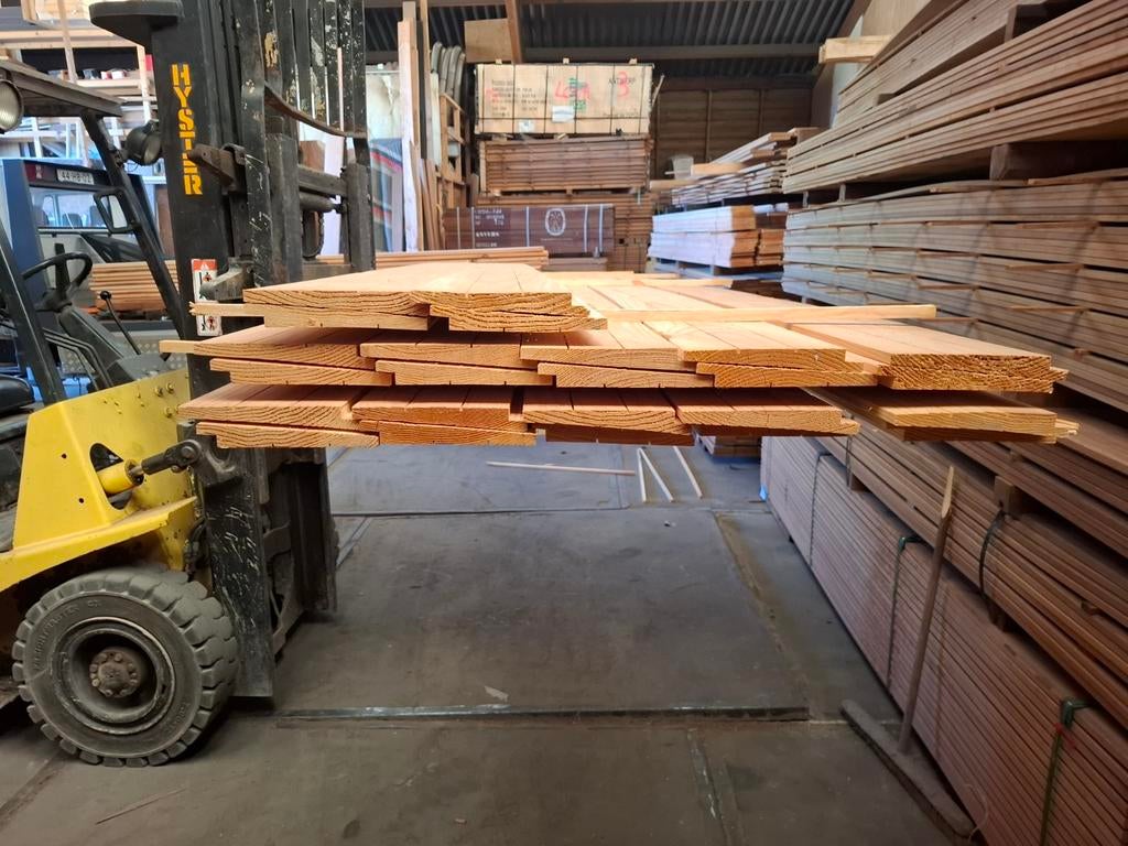 Partij 24 st douglas zweeds rabat planken 4 m bezorgen mogel, Tuin en Terras, Palen, Balken en Planken, Ophalen, Nieuw, 250 cm of meer