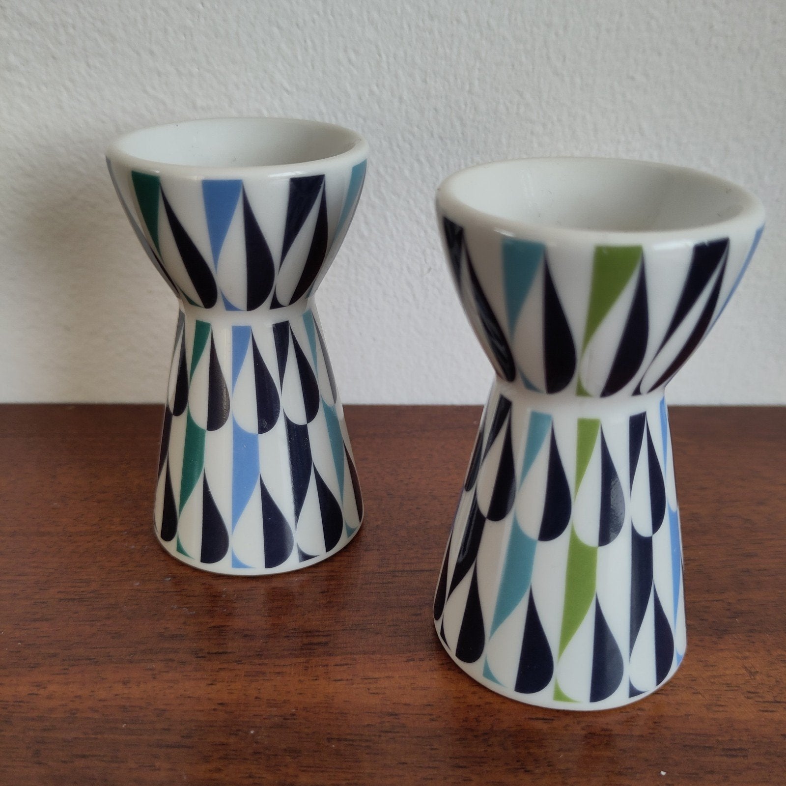 Twee prachtige design eierdopjes, Overige typen, Ophalen of Verzenden, Zo goed als nieuw, Overige stijlen