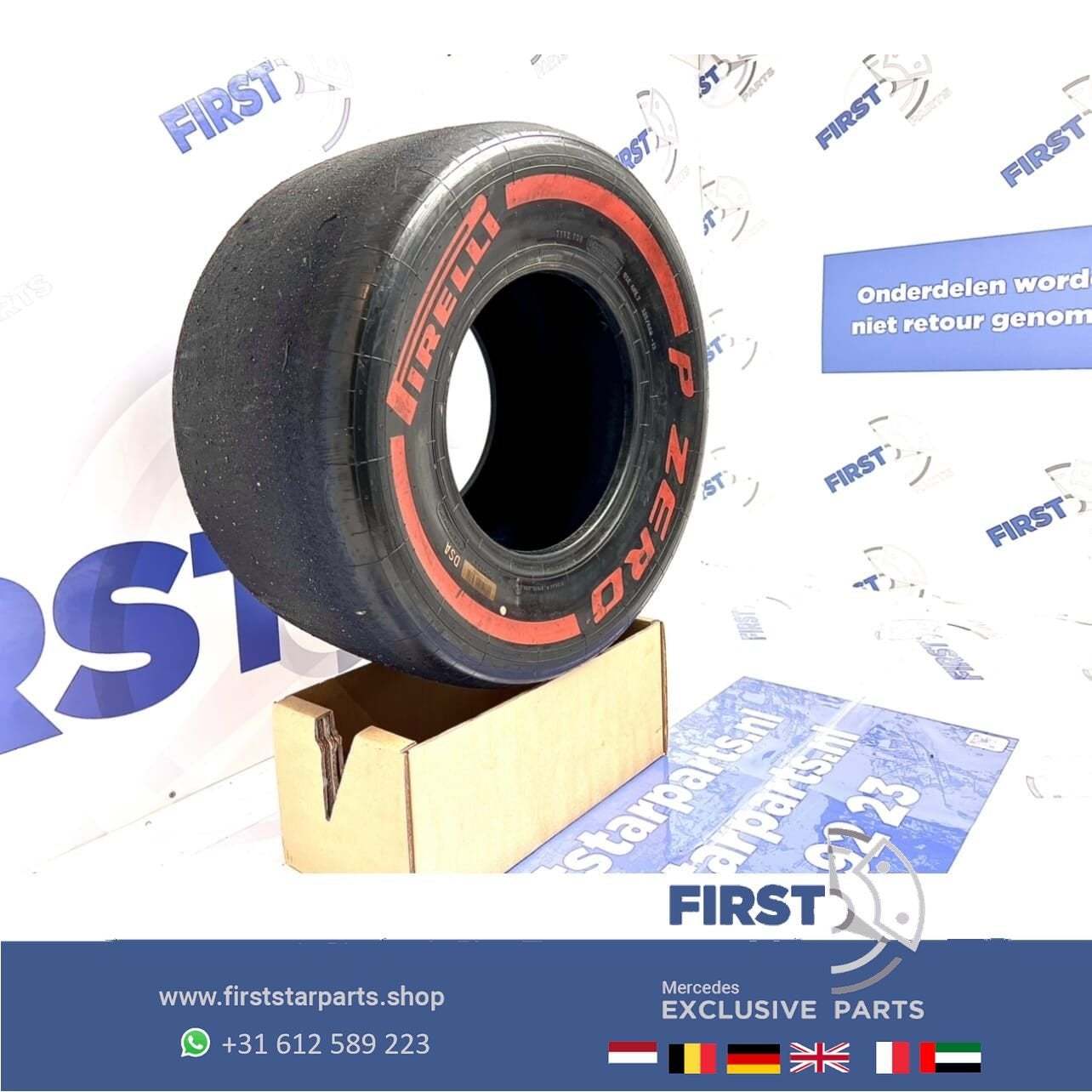 ORIGINELE FORMULE 1 Pirelli P ZERO BAND F1 RACING SLICK ROOD, -, -, Nieuw, Ophalen of Verzenden