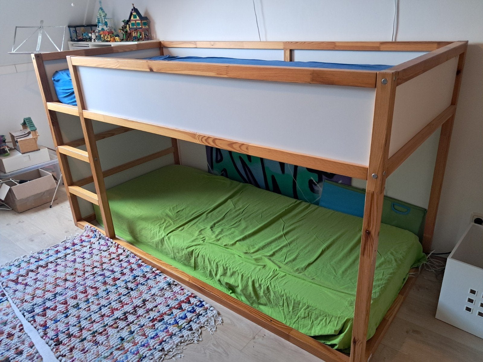 IKEA Kura bed met huis tent; half hoogslaper / omkeerbaar be, Kinderen en Baby's, Ophalen, Gebruikt, Hoogslaper
