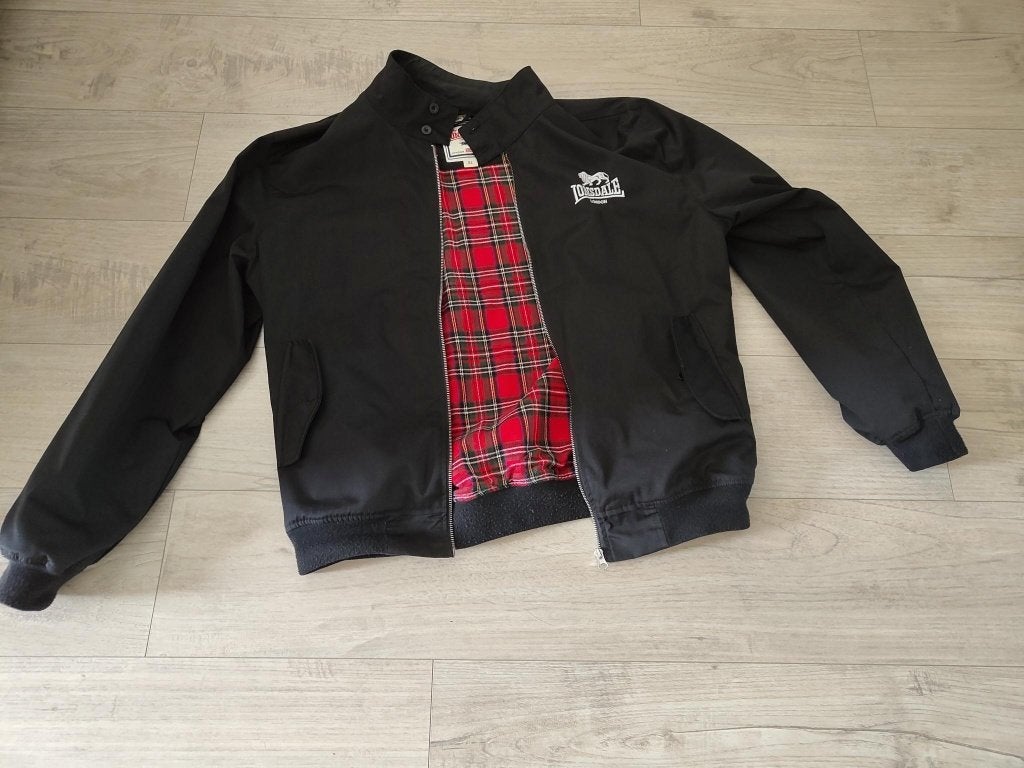 Lonsdale Slimfit Harrington Classic, Kleding | Heren, Jassen | Zomer, Gedragen, Maat 56/58 (XL), Zwart, Ophalen of Verzenden