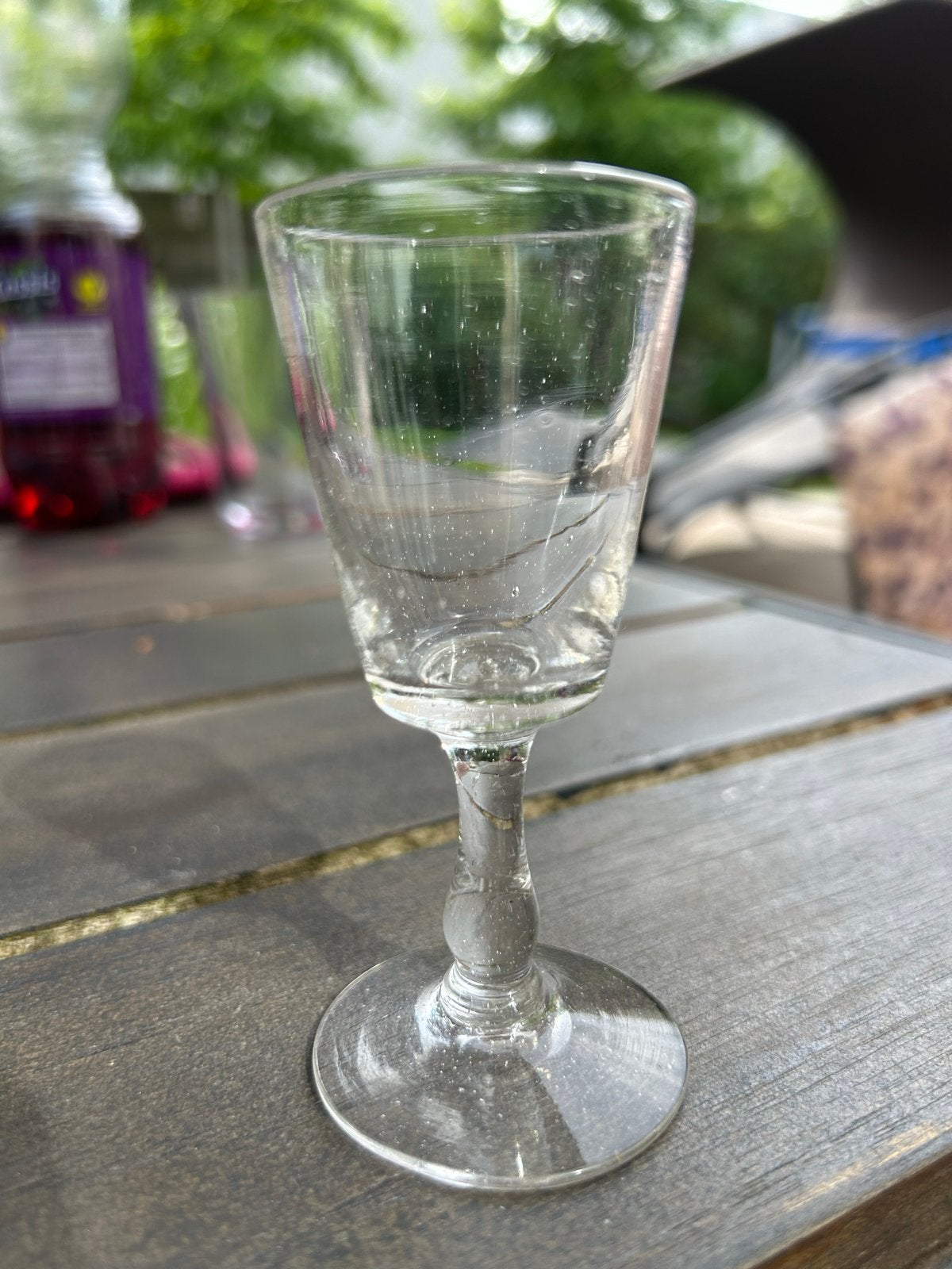 Antiek Mondgeblazen Borrelglas - 1880-1920, Antiek en Kunst, Ophalen of Verzenden