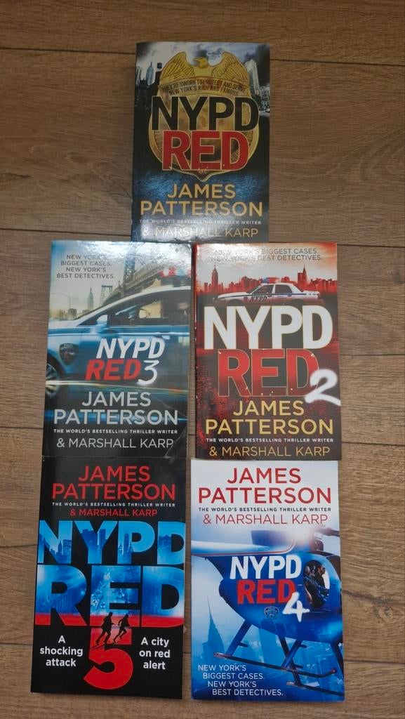 James Patterson NYPD Red Serie 1, 2, 3, 4, 5 Thriller Boeken, Boeken, Thrillers, Ophalen of Verzenden