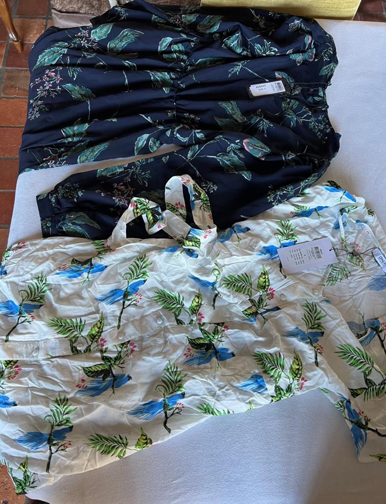 Vero Moda + Only 2x Jurk maat S tropical mode style 10225521, Kleding | Dames, Jurken, Nieuw, Ophalen of Verzenden, H, H
