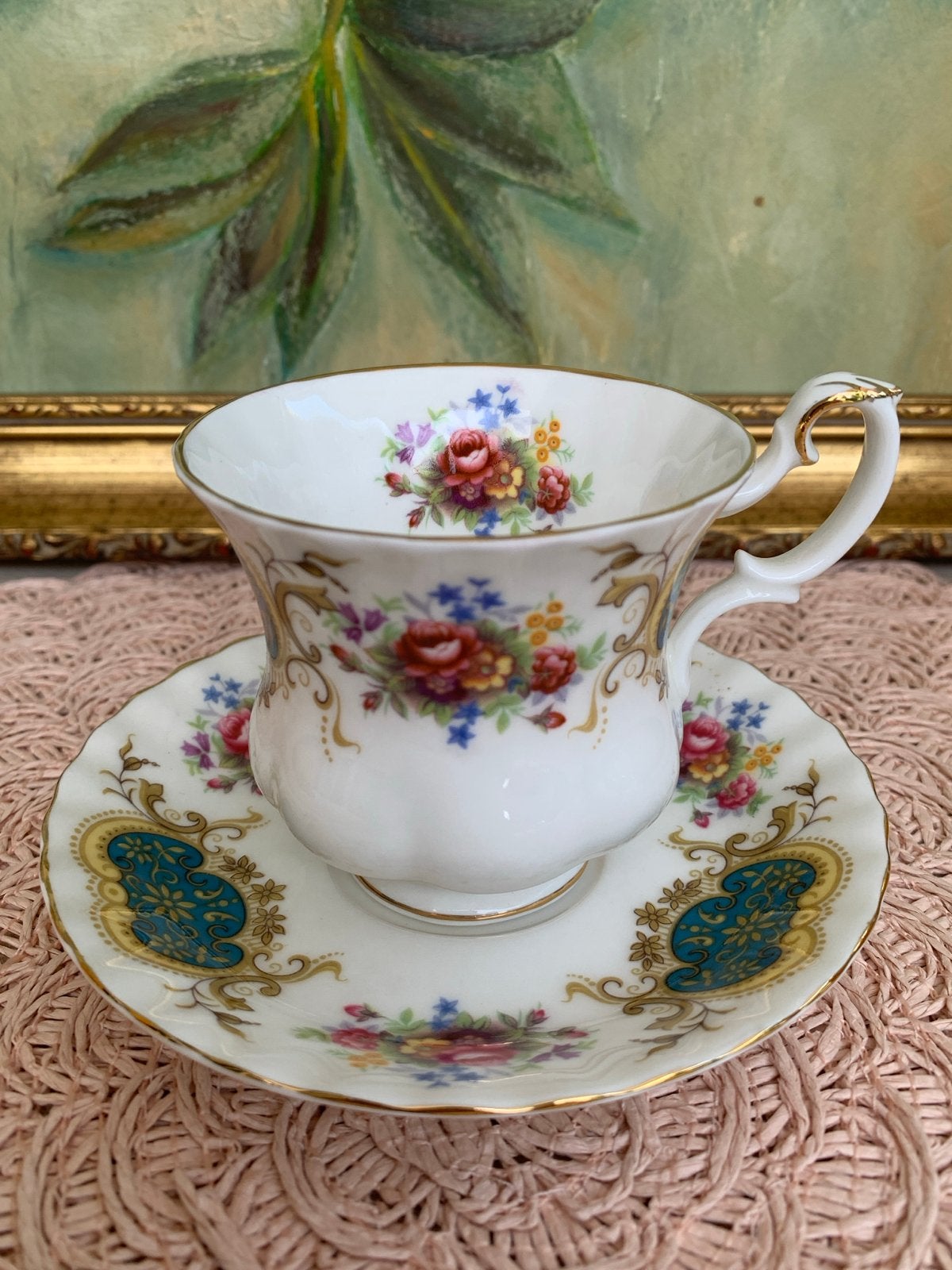 Royal Albert Berkeley Theekop en Schotel - Vintage, Ophalen of Verzenden