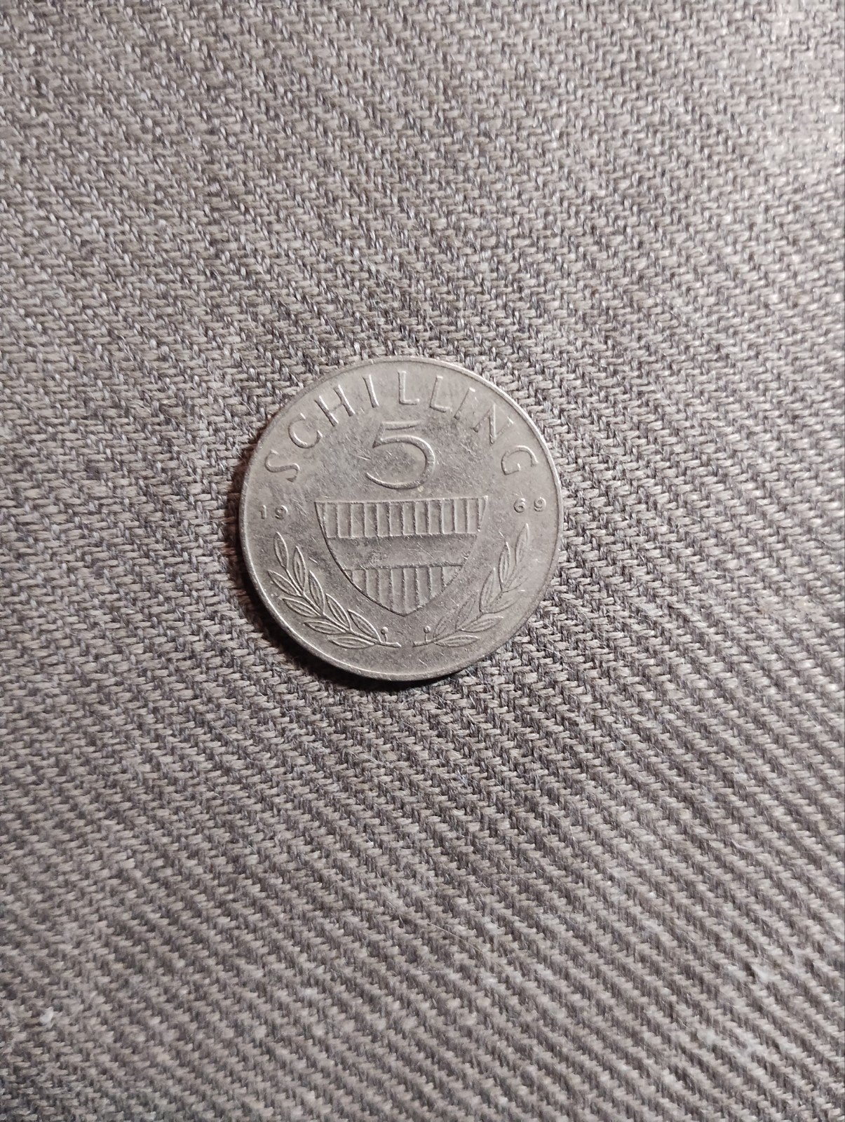 5 Schilling Oostenrijk 1969 (M-0137), Ophalen of Verzenden, Oostenrijk, Losse munt