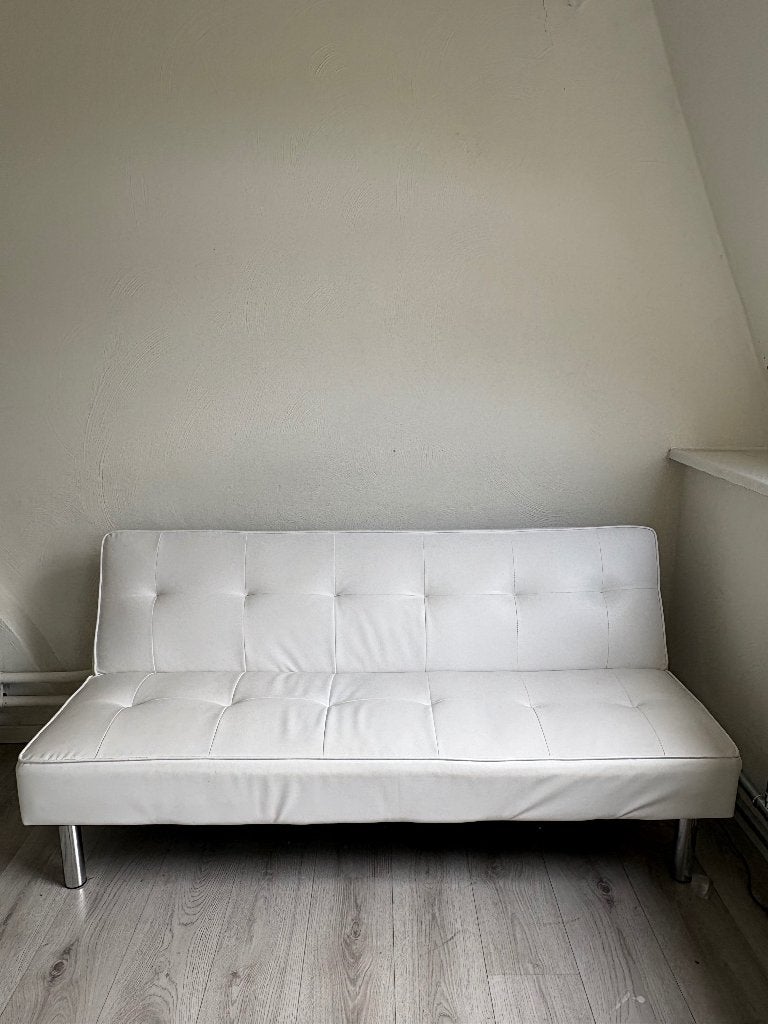Couch, Huis en Inrichting, Ophalen, Gebruikt, Rechte bank, Leer