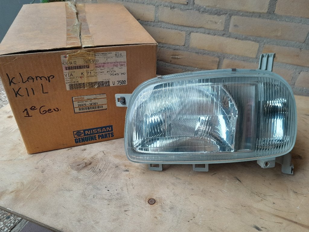 KOPLAMP LINKS - Nieuw & Org. - NISSAN MICRA K11-1e generatie, Verzenden, Nieuw, Nissan
