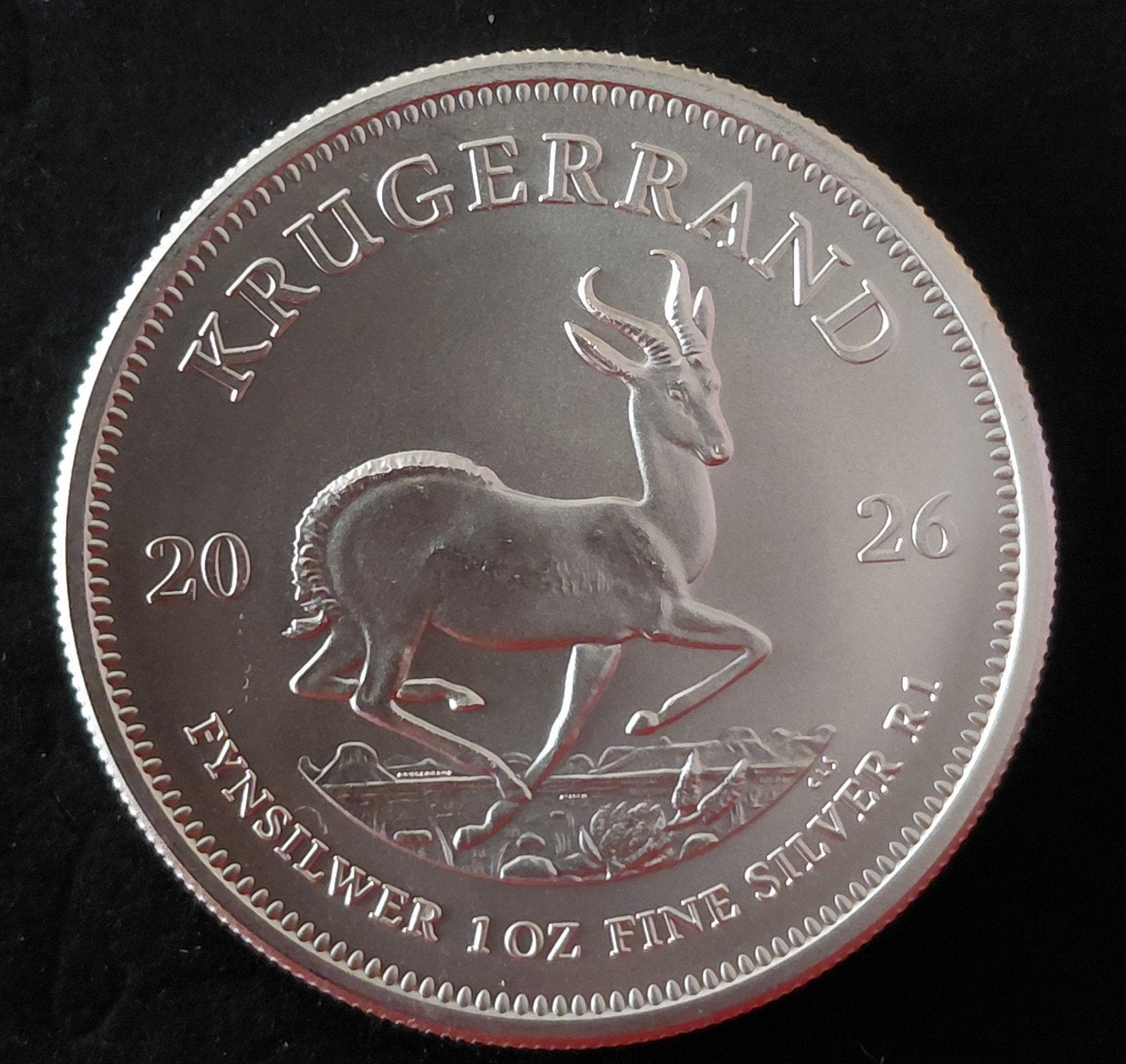 Zuid-Afrikaanse Krugerrand 2026 1 oz 999 zilver, Verzenden, Zilver
