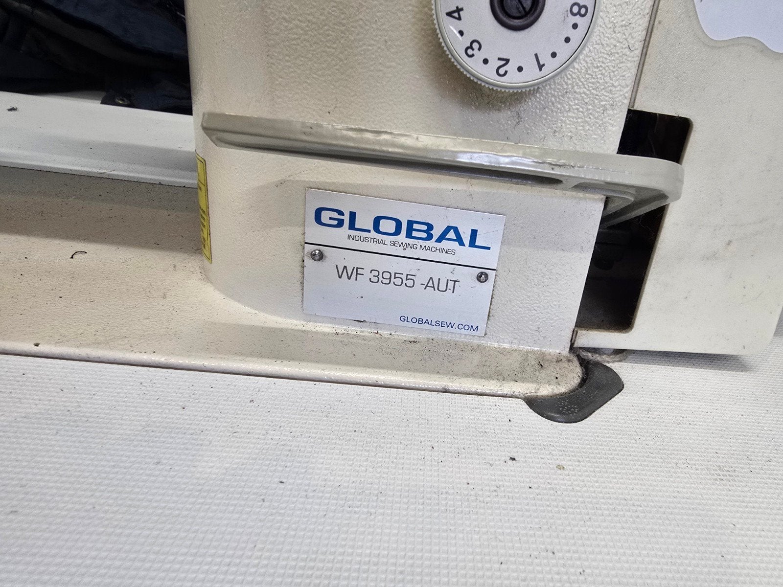 Global WF 3955-AUT Industriële Ledermachine, Overige merken, Gebruikt, Ophalen of Verzenden, Naaimachine