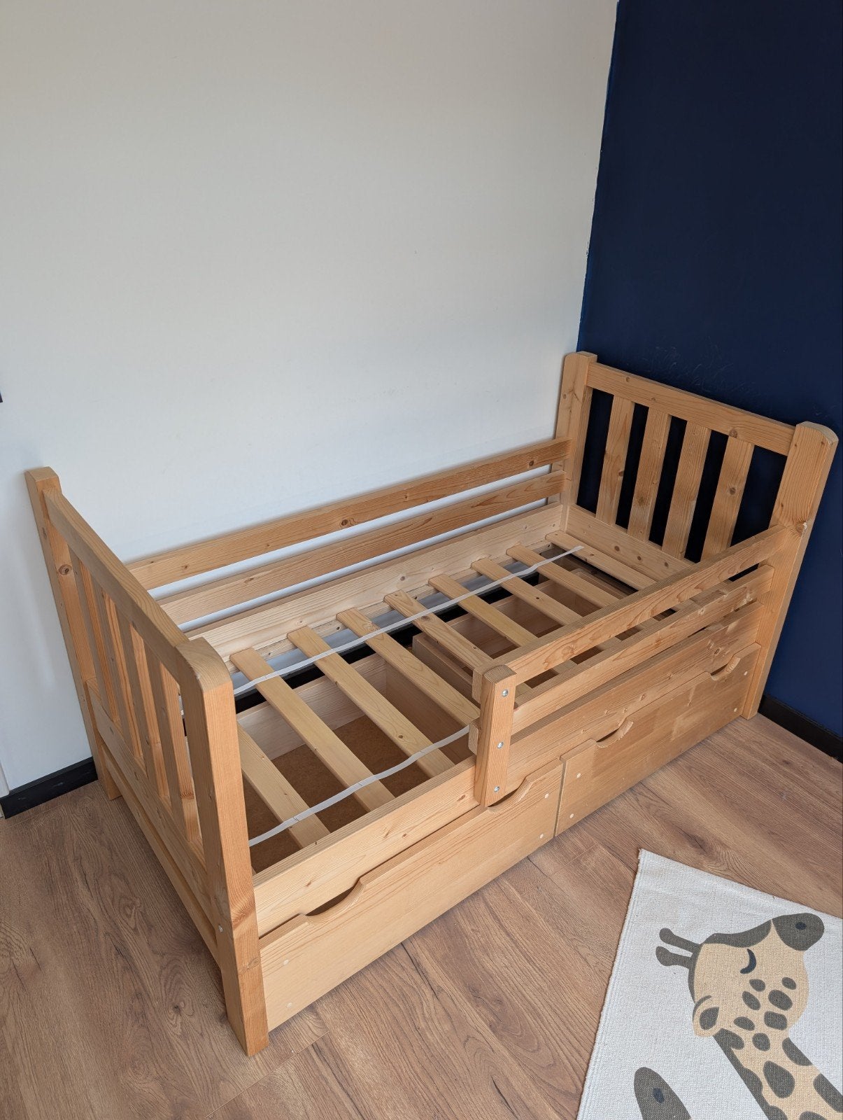 Petite Amélie peuter/kleuterbed 140x70 cm, Ophalen, 70 tot 85 cm, 140 tot 160 cm, Zo goed als nieuw