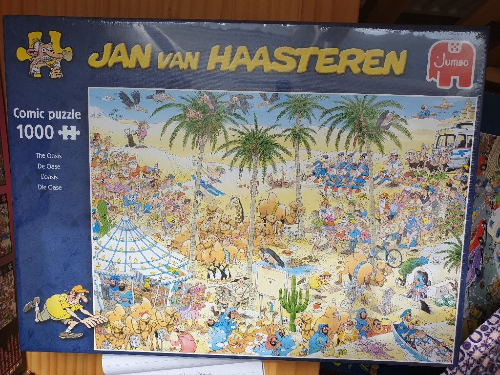 Jan van Haasteren 1000 'De Oase', Ophalen, 500 t/m 1500 stukjes, Nieuw, Legpuzzel