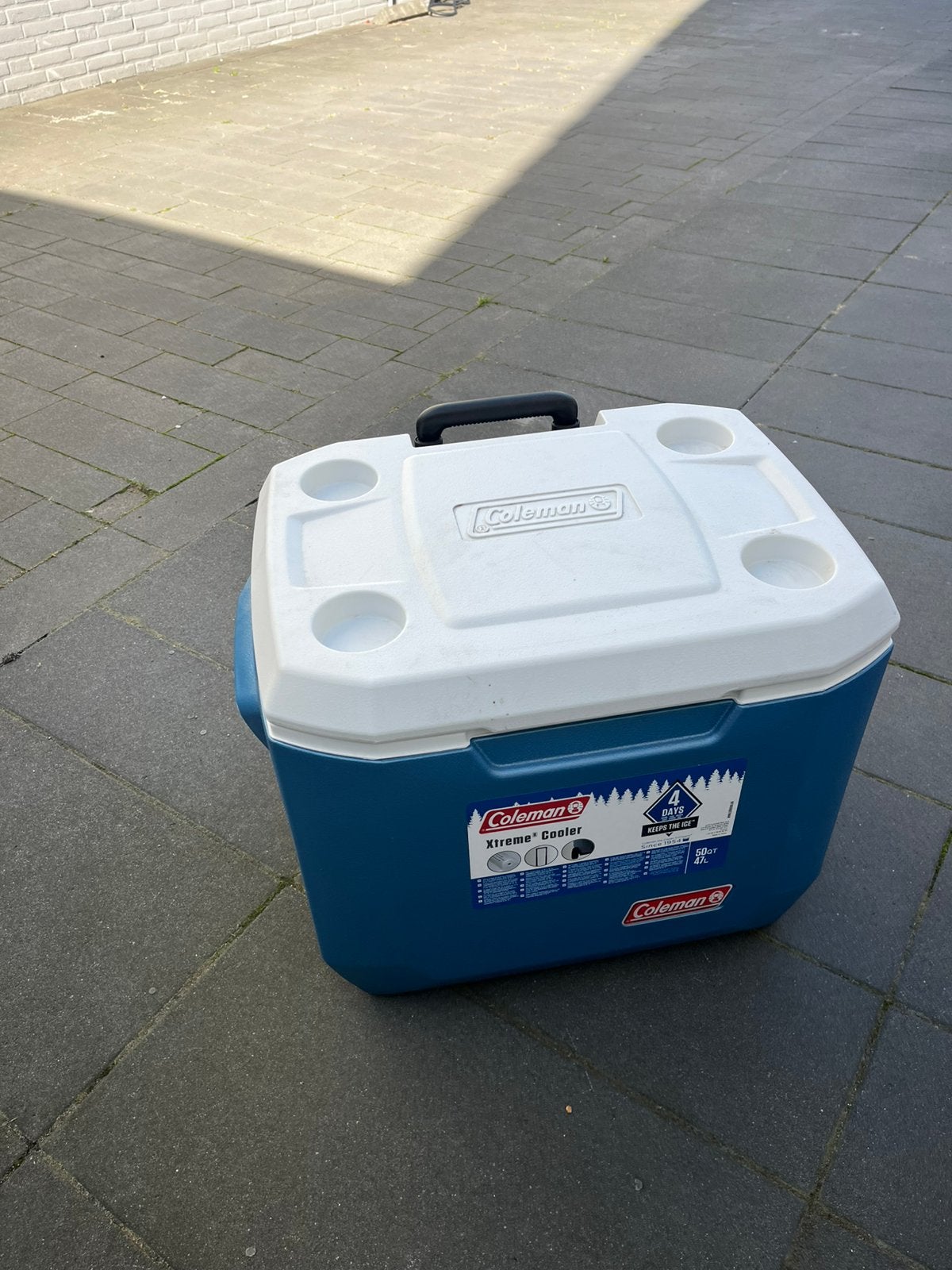 Coleman Xtreme 50QT koelbox 47L met wielen & trolleyhandvat, Ophalen, Zo goed als nieuw, Koelelement