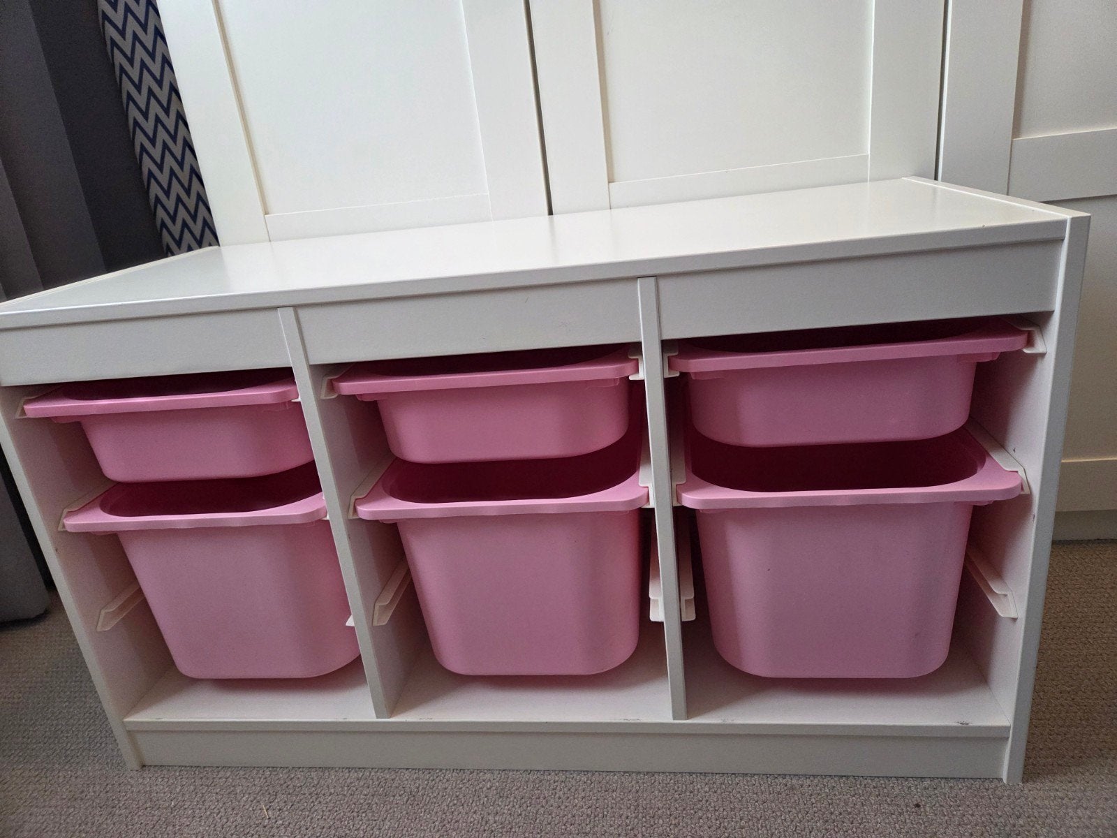 IKEA Trofast opbergkast met roze bakken, Ophalen, Gebruikt, Kast