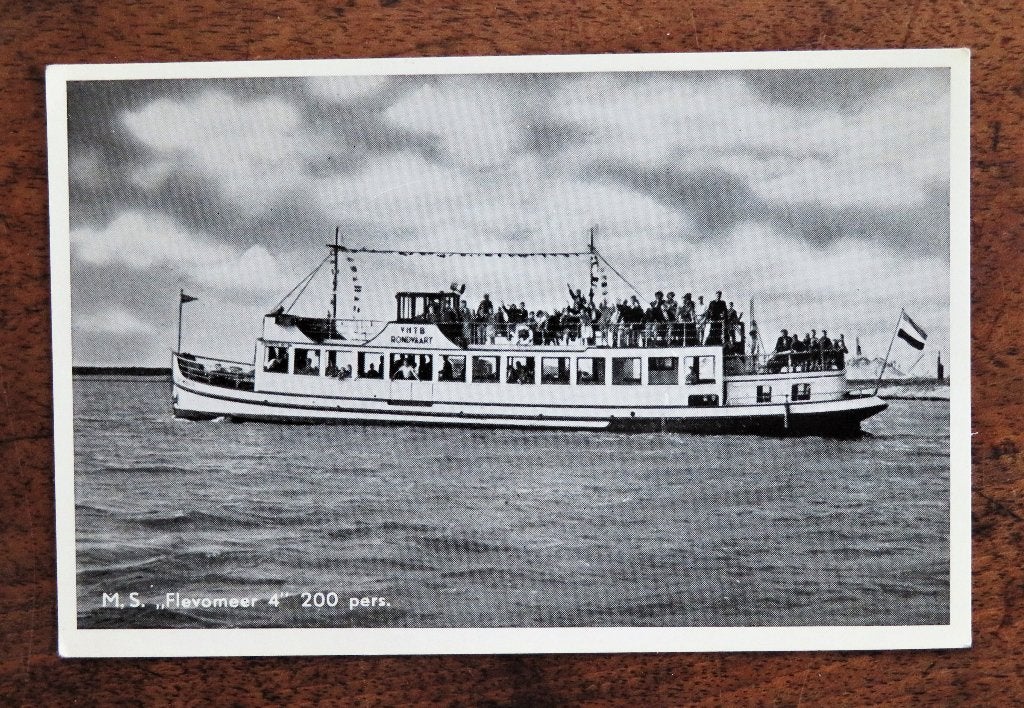 Harderwijk Rondvaartboot m.s. Flevomeer 4, Ophalen of Verzenden, Voor 1920, Noord-Brabant