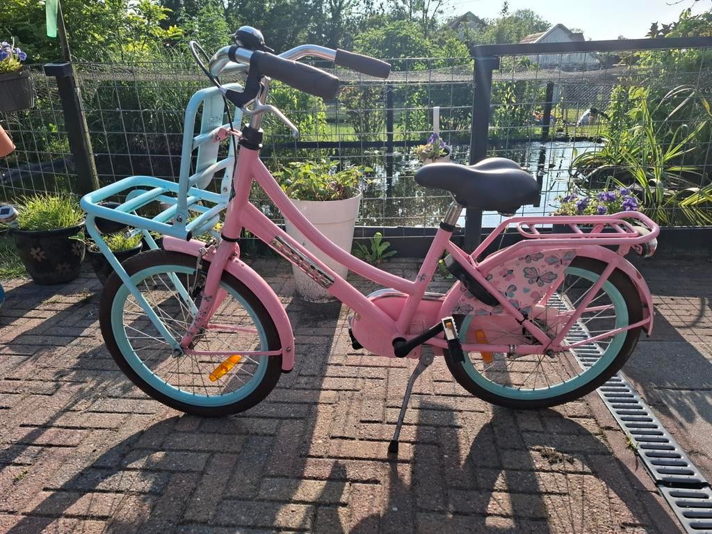 Popal meisjesfiets 20 inch, Fietsen en Brommers, Fietsen | Meisjes, Ophalen, Terugtraprem, Zo goed als nieuw, Popal