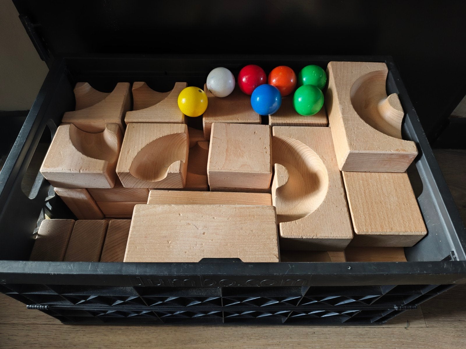 Cuboro XXL Houten Knikkerbaan - Groot Speelplezier!, Ophalen, Gebruikt, Overige merken