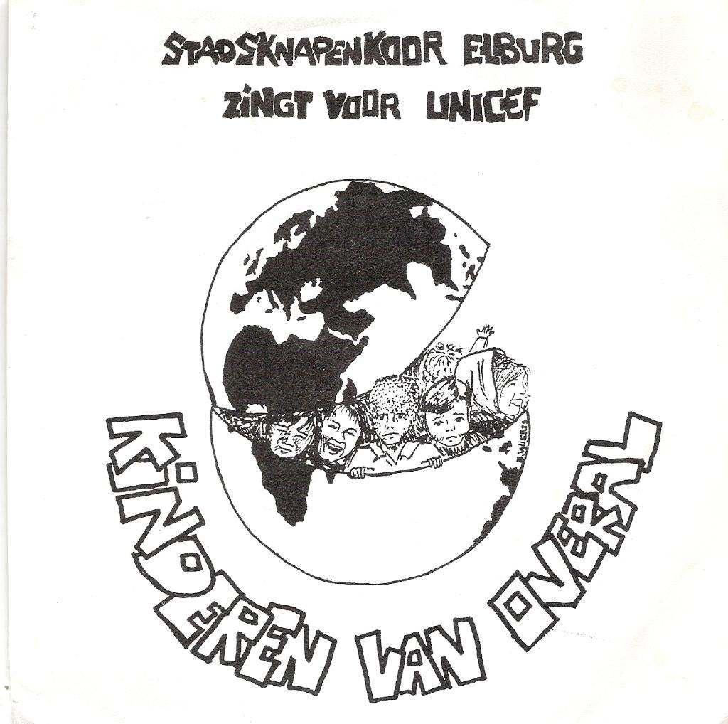 ELBURG lland Boys Choir PJ. Leusink vinylsingle UNICEF1989, Ophalen, Gebruikt, Nederlandstalig