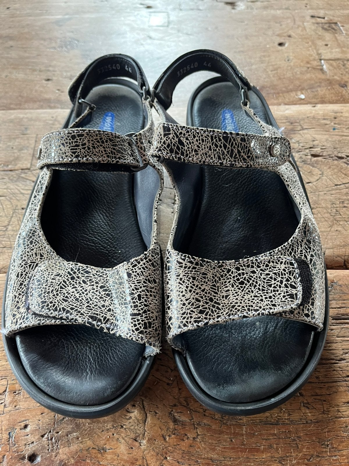 Wolky Jewel sandalen zwart/wit maat 44, Kleding | Dames, Schoenen, Wolky, Overige kleuren, Zo goed als nieuw, Sandalen of Muiltjes