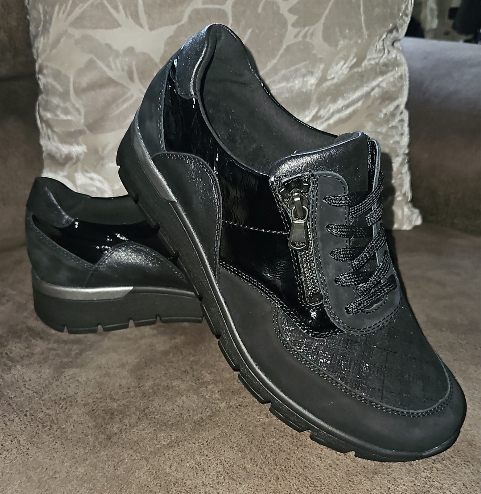 Nieuw! Waldläufer Orthotritt K Ramona Sneakers Maat 40 6.5, Ophalen, Nieuw, Zwart, Sneakers of Gympen