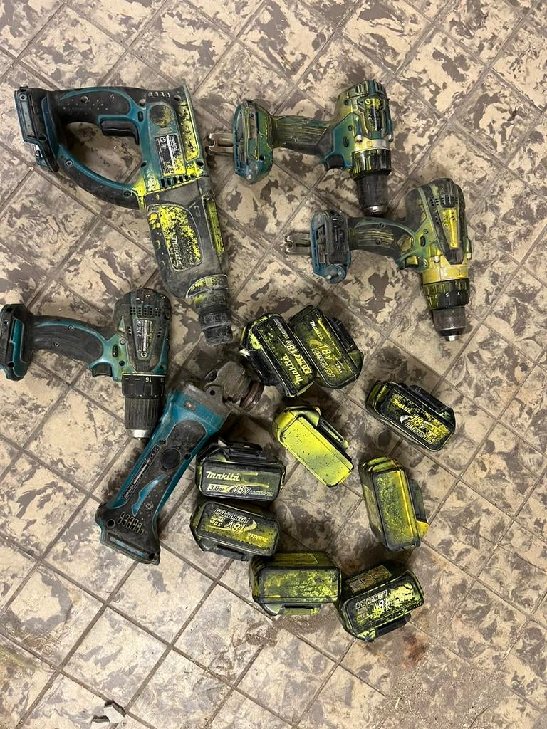 Makita 18v, Doe-het-zelf en Verbouw, Gereedschap | Boormachines, Ophalen, Gebruikt, Boor- en Schroefmachine
