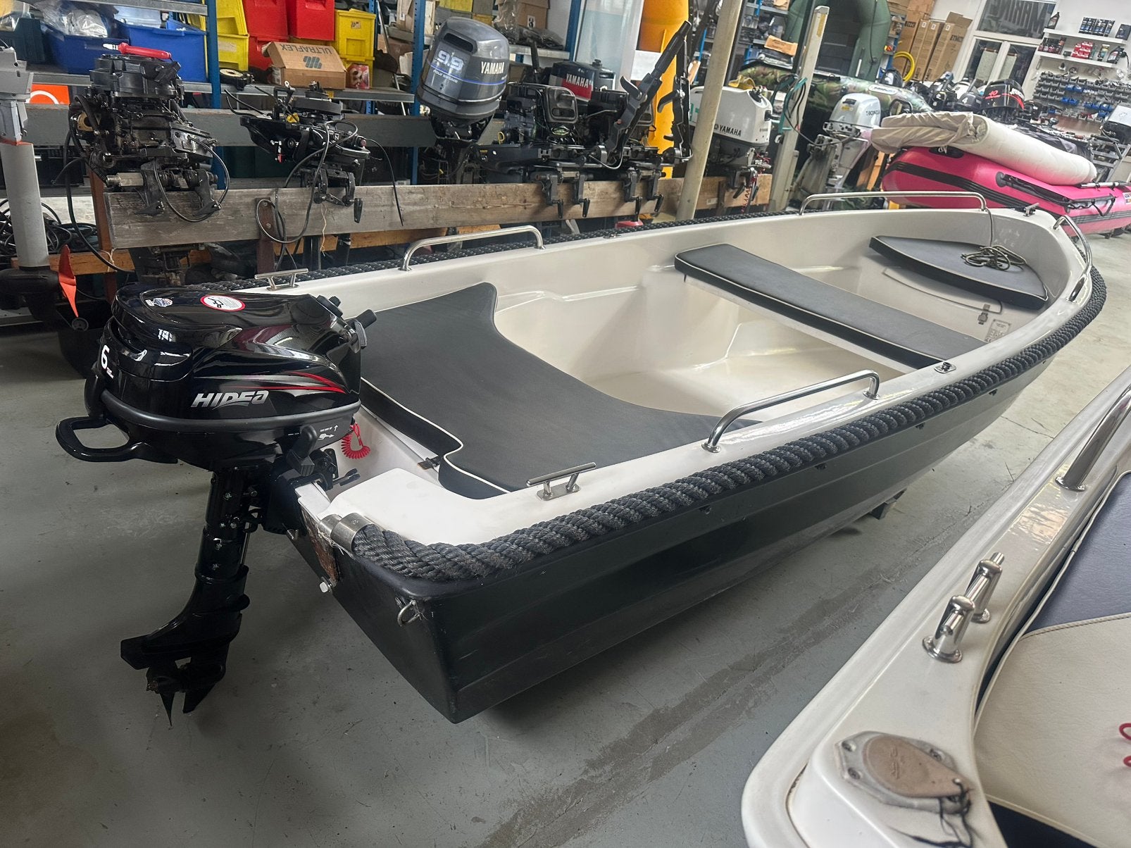 Mooie polyester Amigo 390 sport open boot incl nieuwe 6 pk, Watersport en Boten, Vis- en Consoleboten, Overige merken, Vhhh, Gebruikt