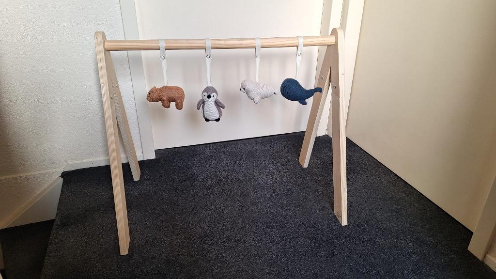 Babygym met 2 setjes dieren, Kinderen en Baby's, Speelgoed | Babyspeelgoed, Ophalen of Verzenden, Zo goed als nieuw, Babygym