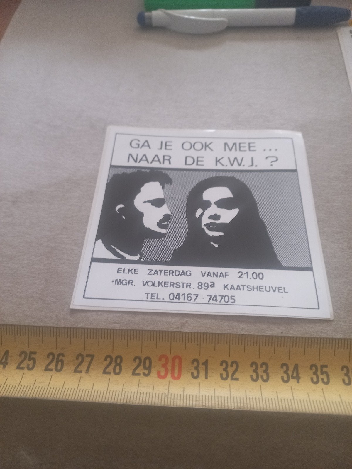 Vintage K.W.J. Flyer Kaatsheuvel, Ophalen of Verzenden