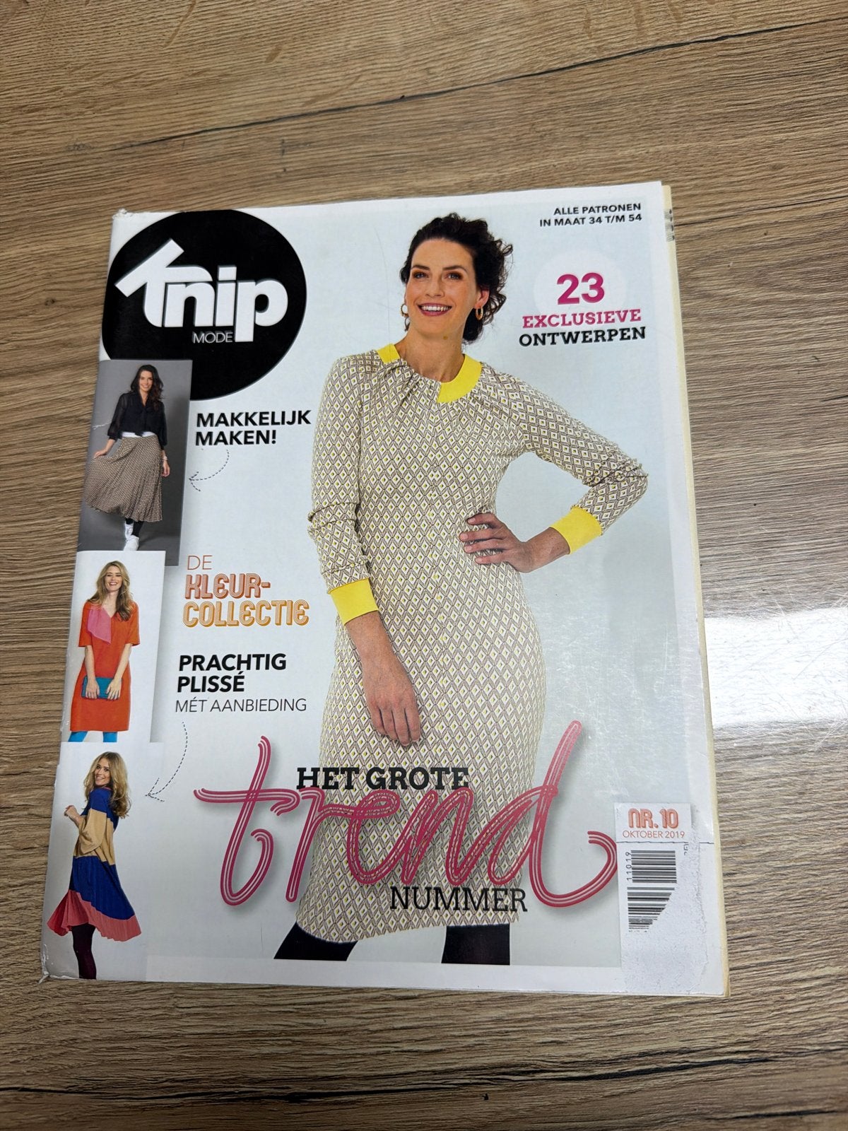 Knipmode Oktober 2019 - Het Grote Trend Nummer, Vrouw, Ophalen of Verzenden, Knipmode, Overige typen