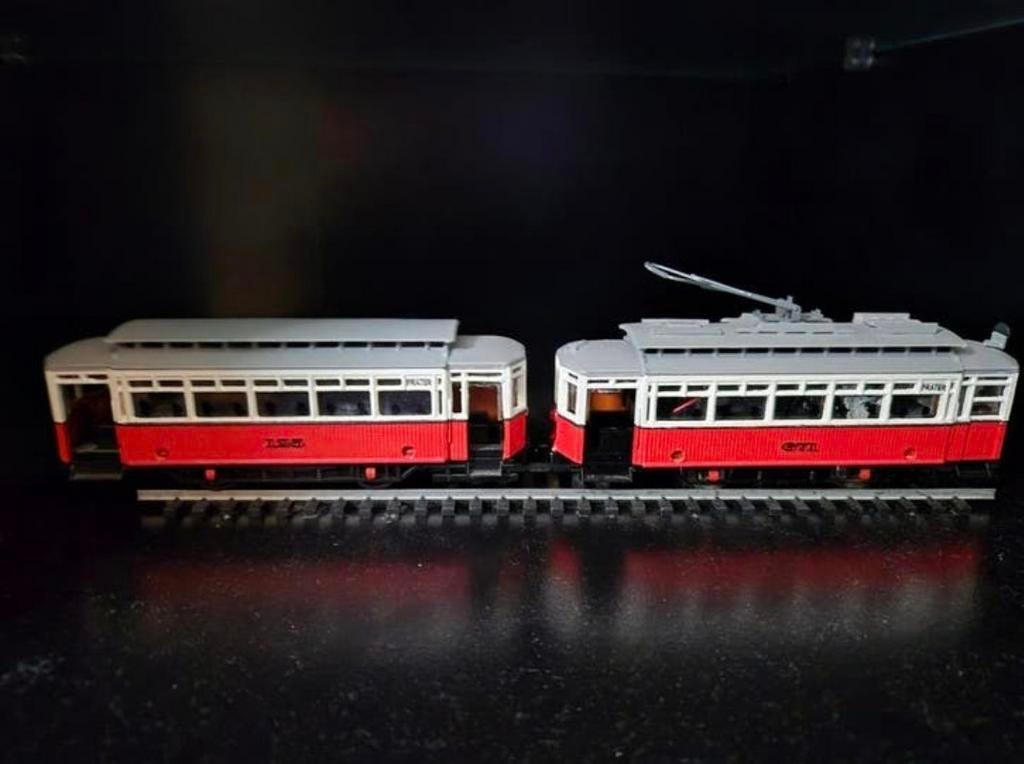 Modeltram (trein) H0, Hobby en Vrije tijd, Ophalen of Verzenden, Gelijkstroom, Rails, Fleischmann
