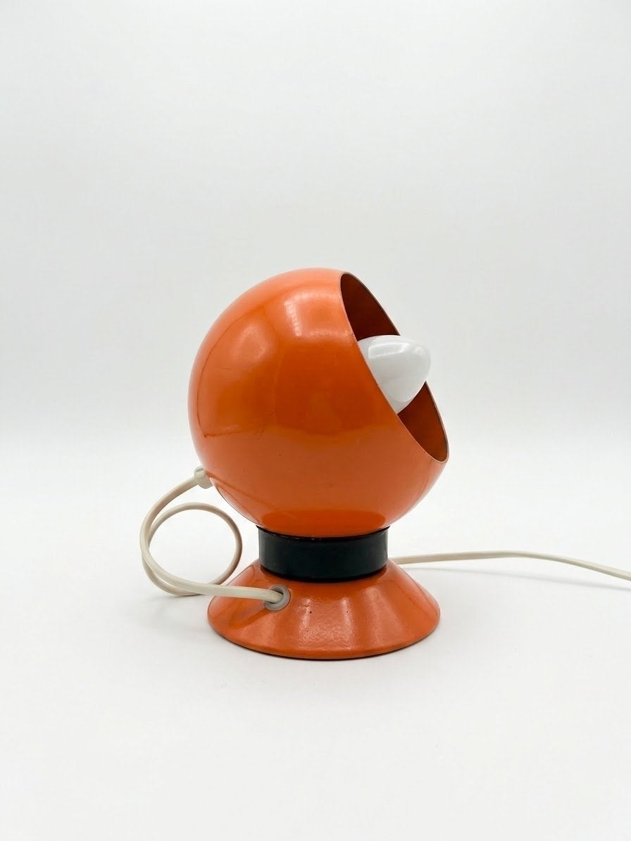 Vintage Oranje magneet Tafellamp - Abo Randers Denemarken, Ophalen of Verzenden