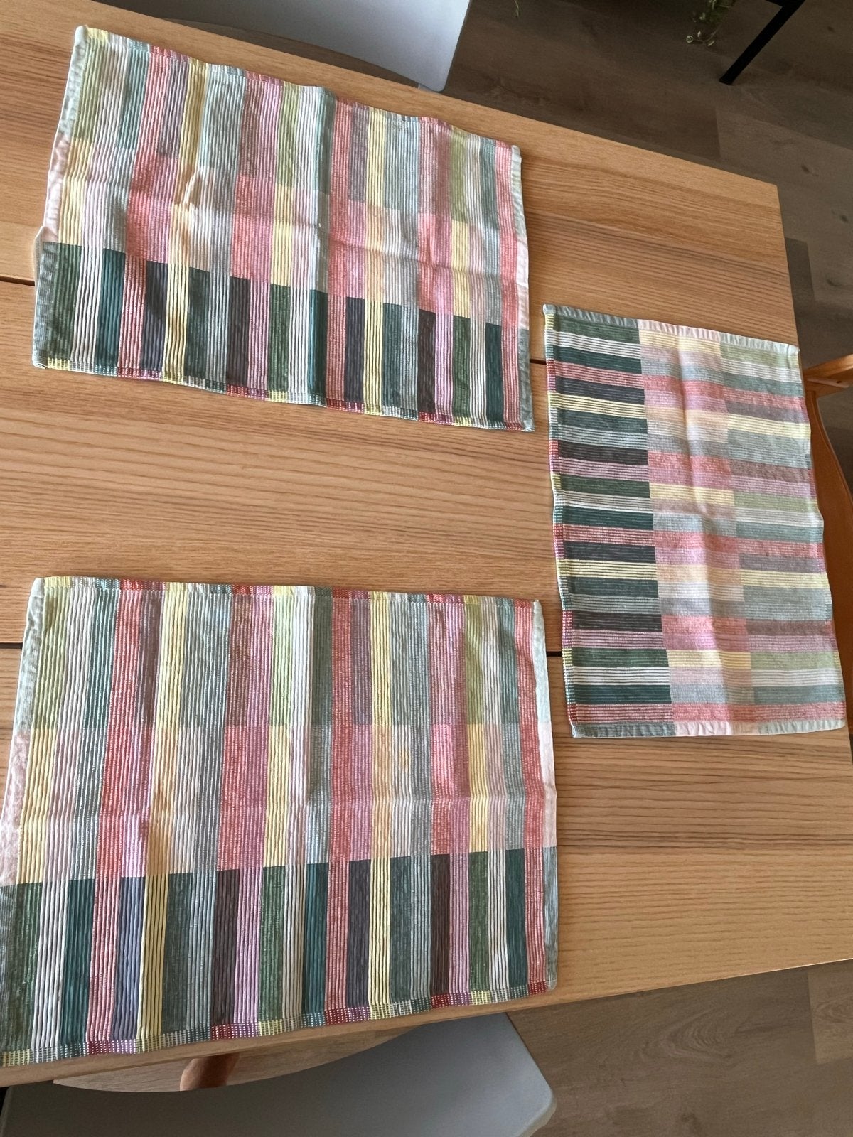 6 Table mats, Huis en Inrichting, Keuken | Textiel, Wasbaar, Ophalen of Verzenden, Zo goed als nieuw, Meerkleurig