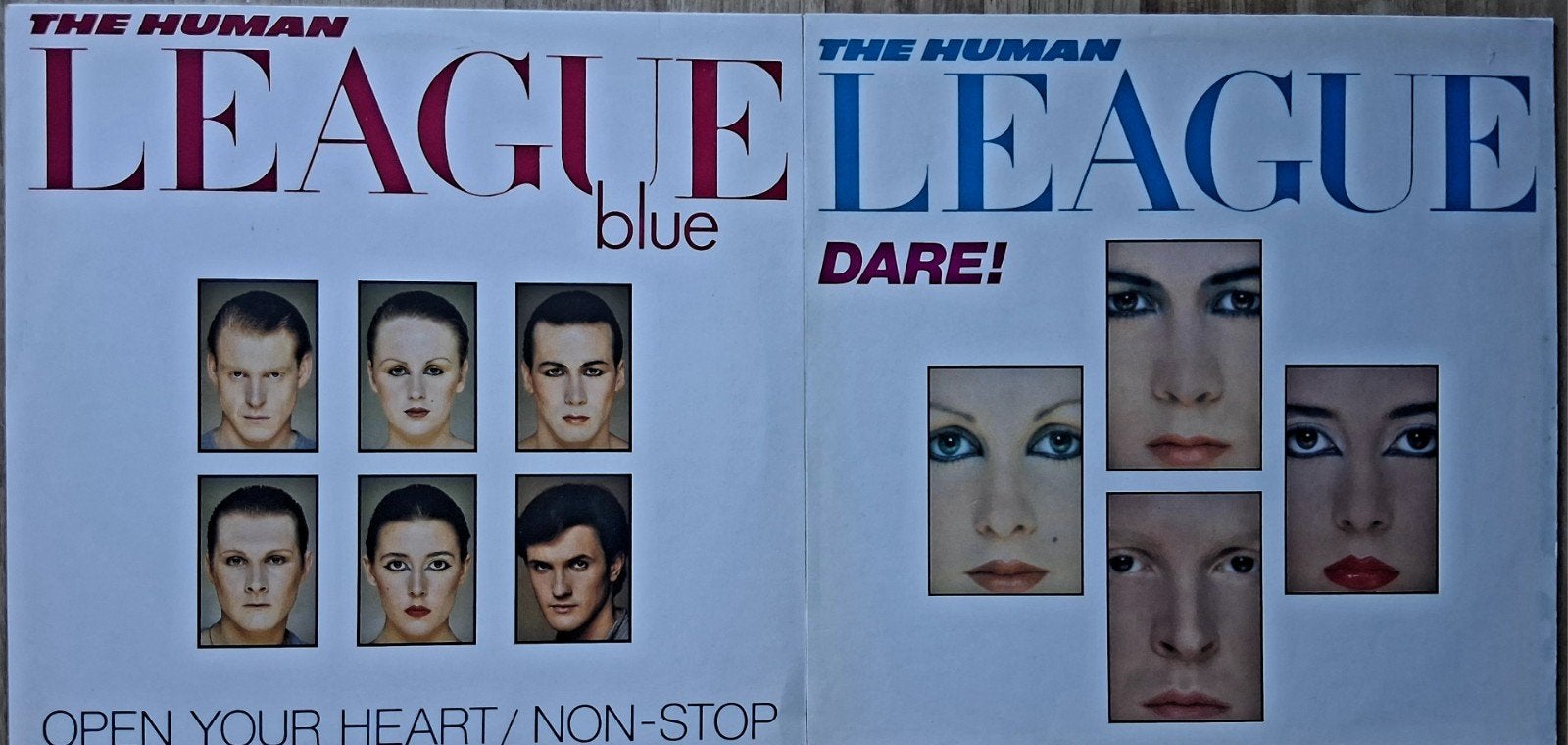 The Human League - Dare! & Open Your Heart/Non-Stop LP's, LP, Gebruikt, Originele persing, Ophalen of Verzenden