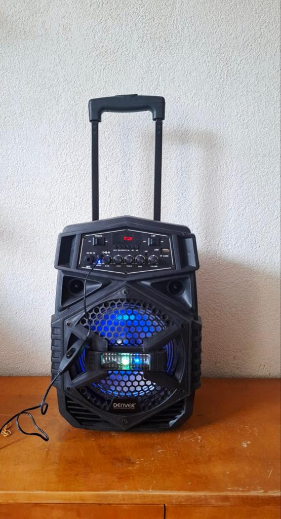 Draagbare Bluetooth Speaker met Karaoke  en Lichteffecten, Ophalen of Verzenden, Zo goed als nieuw, Overige typen
