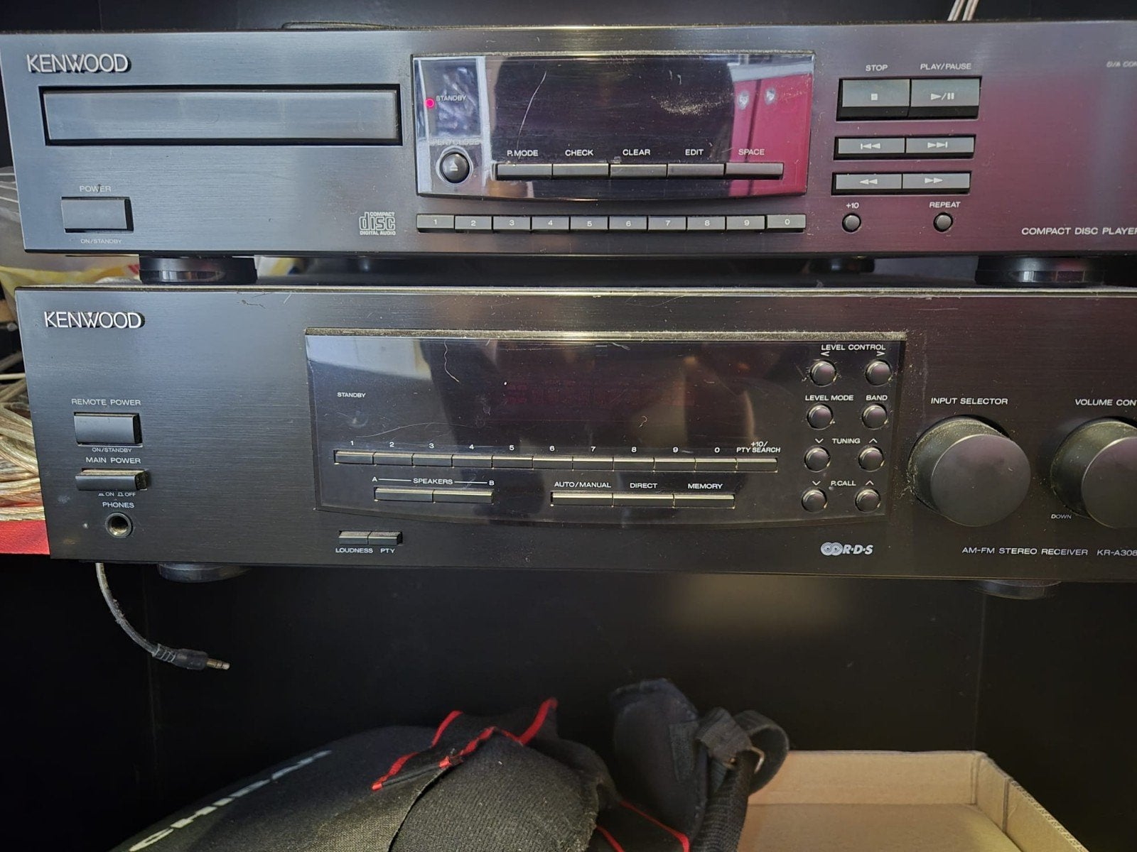 Kenwood CD-speler en AM/FM Stereo Receiver Set, Audio, Tv en Foto, Ophalen, Gebruikt