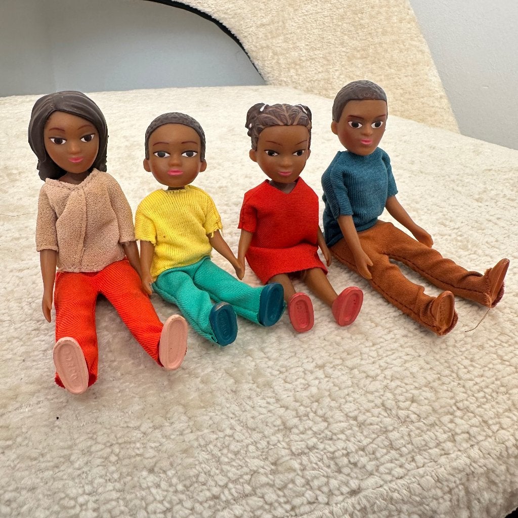 Djeco Poppenhuispoppen Familie Milo & Lila - Compleet & ZGAN, Ophalen, Zo goed als nieuw, Overige typen