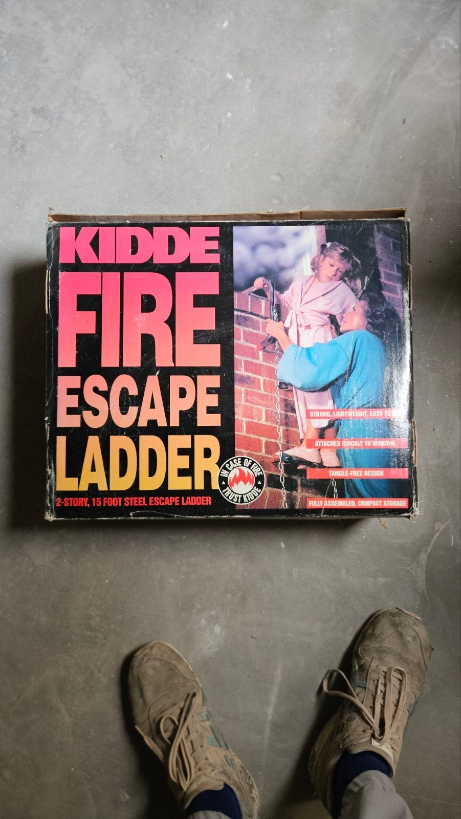 Kidde Brandweer Vluchtladder - 2 Verdiepingen, 4.5 Meter, Ophalen of Verzenden, Zo goed als nieuw, Ladder, Opvouwbaar of Inschuifbaar