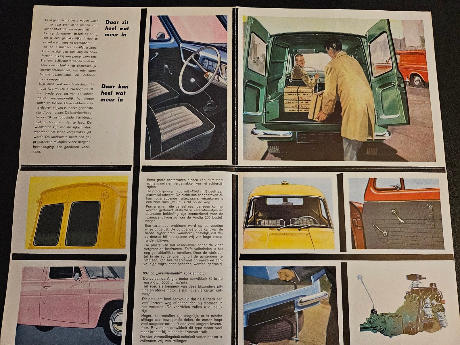 Brochure Ford Anglia 250 Bestelwagen 1961, Ophalen of Verzenden, Zo goed als nieuw, Ford