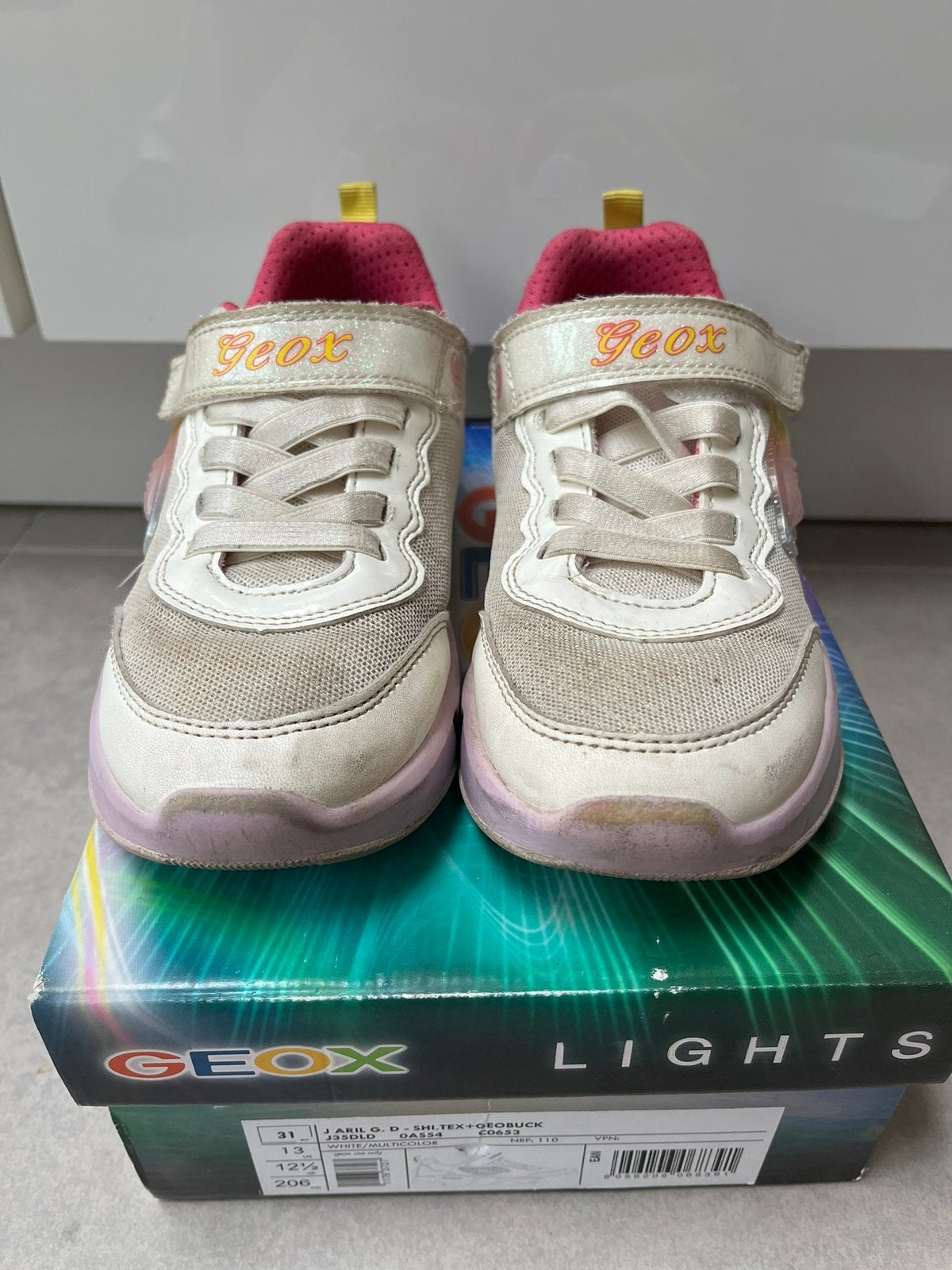 Geox gympen schoenen mt 31 incl doos, Gebruikt, Meisje, Schoenen, Ophalen of Verzenden