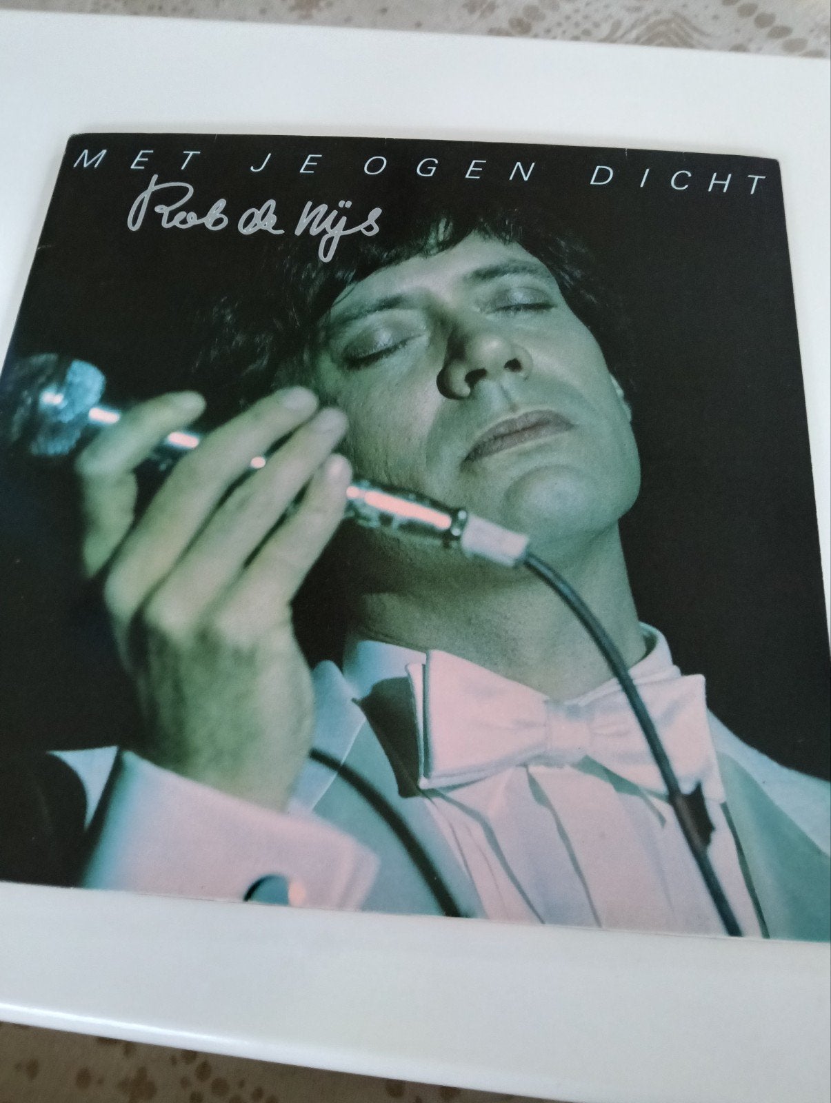 LP van Rob de Nijs. Met je ogen dicht., Gebruikt, Ophalen of Verzenden, Levenslied of Smartlap, 12 inch