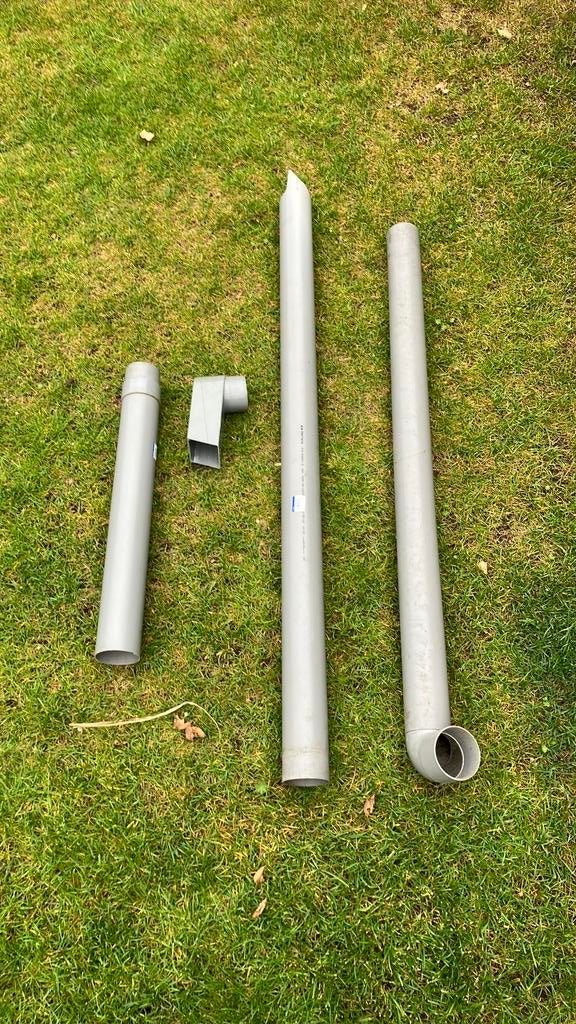Gratis stadsuitloop en buizen 80 mm, Ophalen, Gebruikt, Pvc, Overige typen
