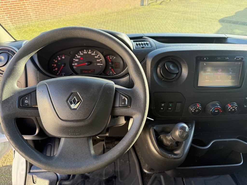 Renault Master T35 2.3 dCi L2H2 navi 3-zits camera 2x schuif, Gebruikt, Euro 6, 4 cilinders, Renault