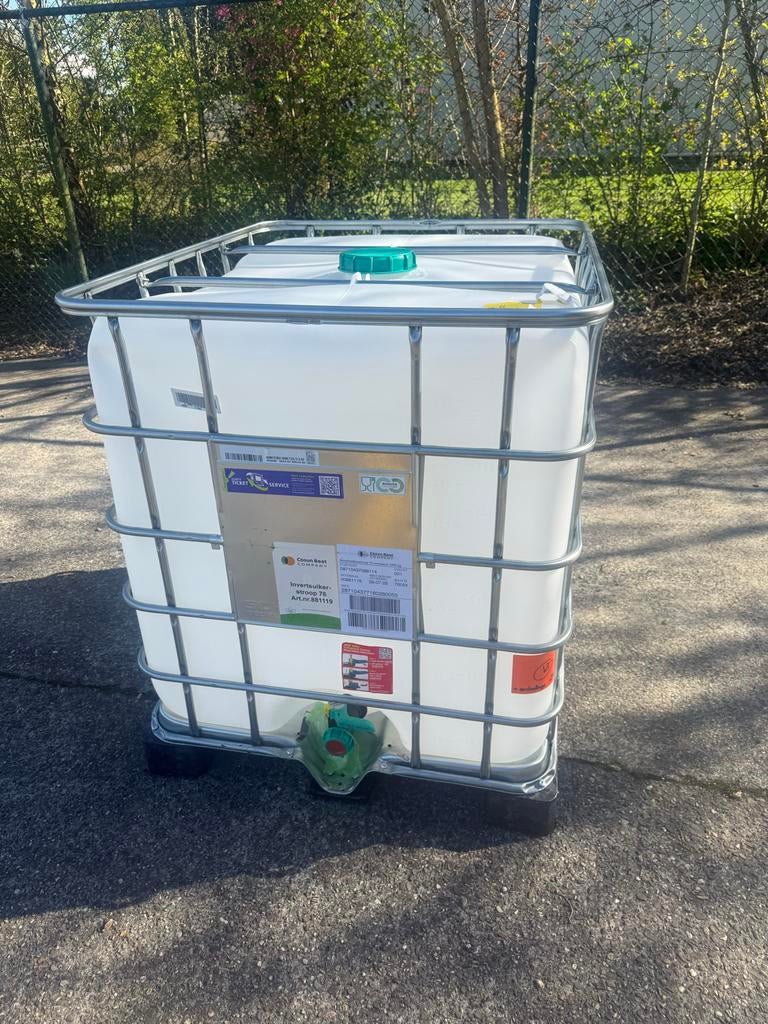 IBC Container 1000L - Schoon en Klaar voor Gebruik, Ophalen, Kunststof, Met kraantje, 150 liter of meer