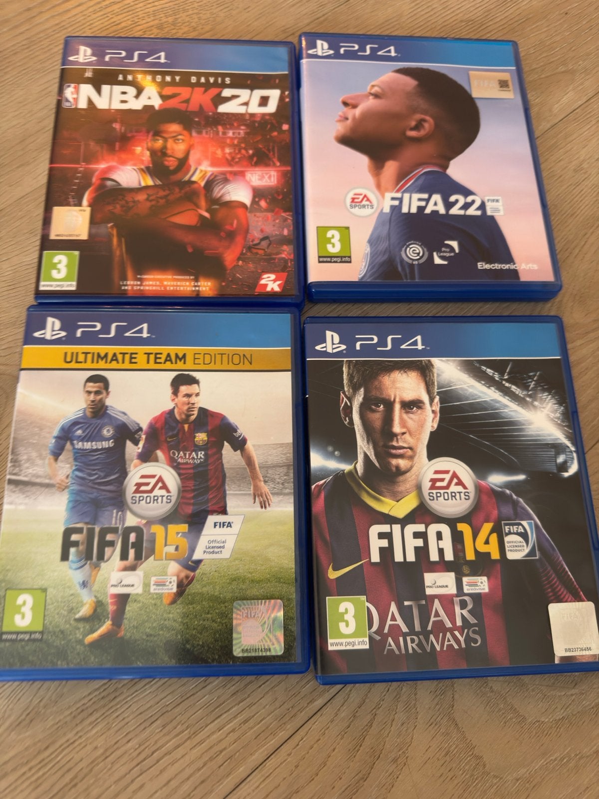 PS4 Games: FIFA 14, 15, 22 & NBA 2K20, Ophalen of Verzenden, Gebruikt, Met games