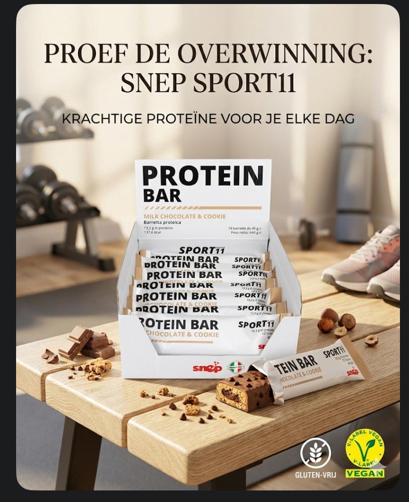 Snep Sport11 Proteïne Bars - Chocolate & Cookie (16 stuks), Verzenden, Zo goed als nieuw