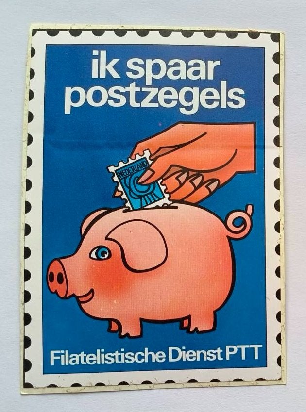 Sticker Filatelistische dienst PTT, Ophalen of Verzenden, Zo goed als nieuw, Bedrijf of Vereniging