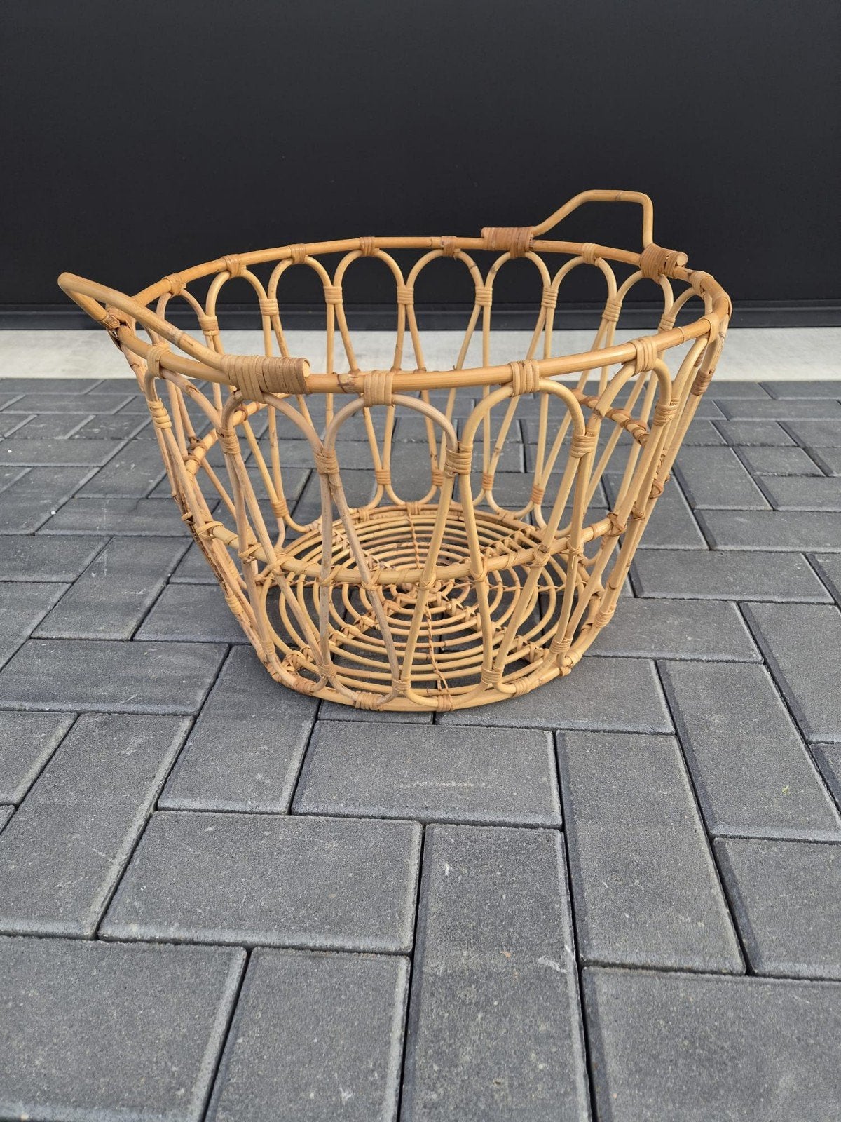 Mand, Huis en Inrichting, Woonaccessoires | Schalen en Manden, Ophalen, Rond, Riet