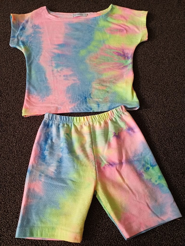 MEISJES PAKJE BROEK & T-SHIRT KLEUEREN, Kinderen en Baby's, Kinderkleding | Maat 140, Ophalen of Verzenden, Gebruikt, Meisje, Setje