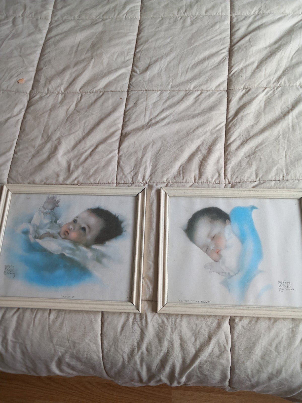 Vintage Bessie Pease Gutmann Baby Prints - Set van 2, Ophalen, Minder dan 50 cm, Gebruikt, Oorspronkelijke maker
